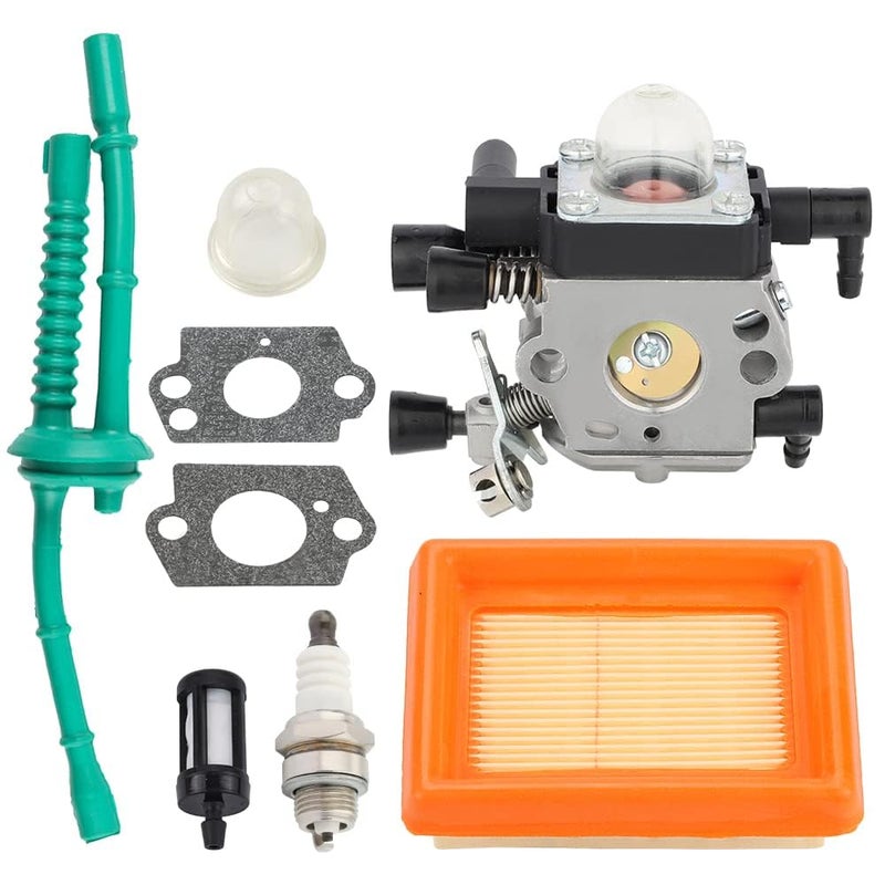 Venseri MM55 Carburetor for Sthil MM 55 MM55C Tiller Trimmer Parts Zama C1Q-S202A C1Q-S202 Carb Replaces 4601-120-0600 W Air Filter Tune Up Kit - Image 1